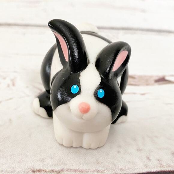 Vintage 1997 Little People Blue Eyes Bunny Rabbit Figure - Picture 1 of 4